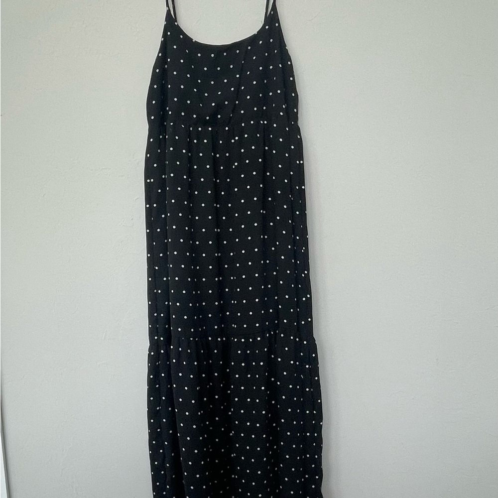 Women’s Black White Polka Dot Dress - Picture 1 of 3